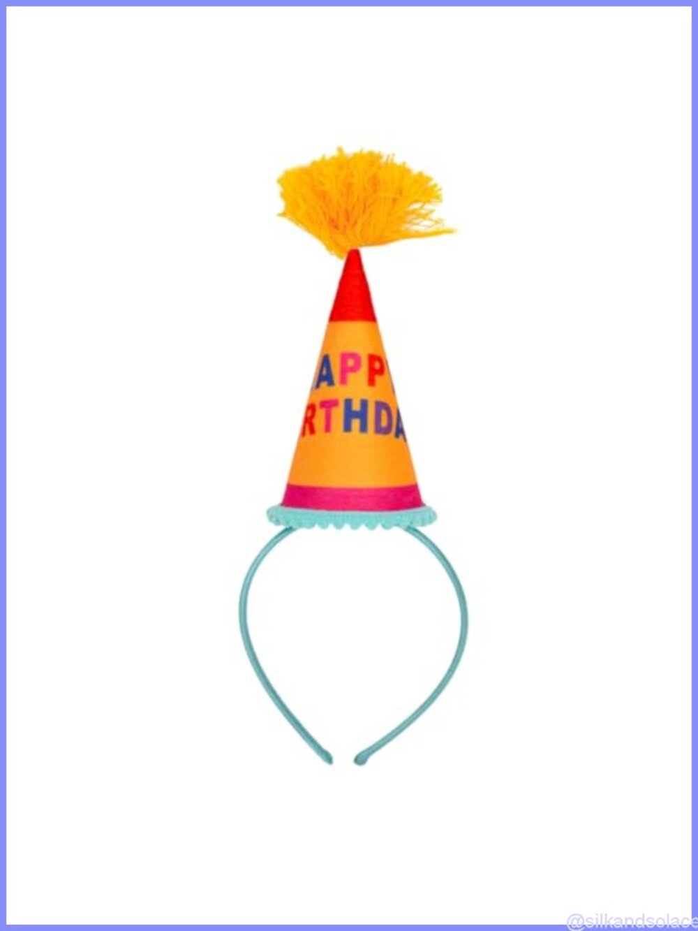 Reusable Happy Birthday Headband Party Hat Pom Pom Fits All